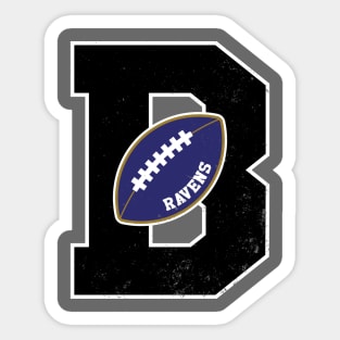 Big Bold Baltimore Ravens Monogram Sticker